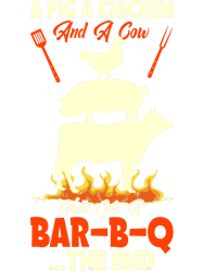 Mens Fathers Day BBQ Joke Chicken Cow Grill, Png, Png For Shirt, Png Files For Sublimation, Digital Download, Printable