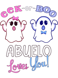 Mens Pink Or Blue Abuelo Loves You Halloween Gender Reveal Party, Png, Png For Shirt, Png Files For Sublimation, Digital