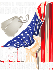 Military Daughter Freedom Memorial Day 220, Png, Png For Shirt, Png Files For Sublimation, Digital Download, Printable