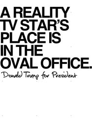 Reality Star in the Oval Office