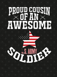 Proud Cousin Of An A Wesome US Army Soldier Triblend