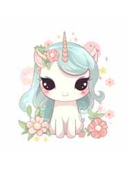 Unicorn chibi inspired cutie