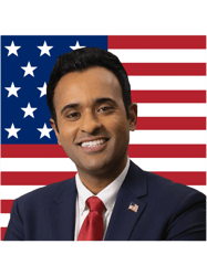 Vivek Ramaswamy For President 2024 American Flag