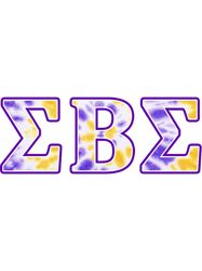 Sigma Beta Sigma TieDye Letters