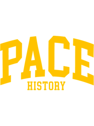 pace historycollege font curved