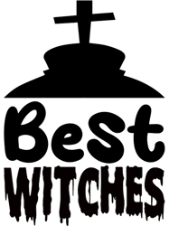 Best Witches black and white halloween design Premium