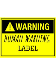 human warning label
