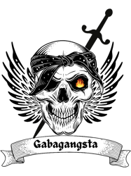 Gabagansta Vintage Skull With Sword