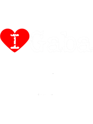 I Heart GabaLove Gaba Fitted VNeck