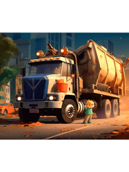 Hank and Trash Truck Green Adventures Await
