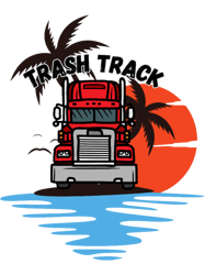 Hank And Trash Truck Sunset