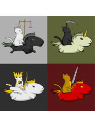Four Horsecats of the Apocalypse