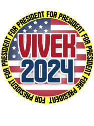 hank and trash truck(1)Vivek for President 2024 Ramaswamy Republican Candidate Yellow Border Super Cool