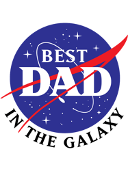 Best Dad In The Galaxy Nasa White