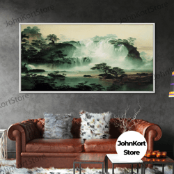 Hidden Oasis, Secret Waterfall, Framed Ready To Hang Canvas Print, Beautiful Wall Art, Guest Room Decor