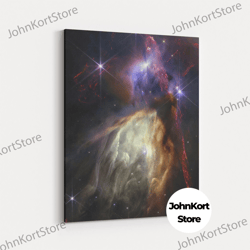 Rho Ophiuchi Canvas Print, James Webb Space Telescope, Nasa, Birth Of A Star, Space Print Galaxy, Cosmic, Space Explorat