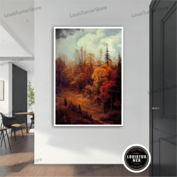 decorative wall art, autumn landscape, autumn wall art, autumn canvas, landscape wall art, landscape canvas, nature wall