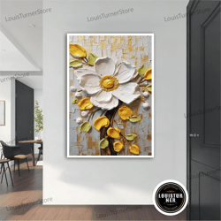 decorative wall art, flower canvas art, flower wall art, wall art, canvas art, framed canvas art, modern flower wall art