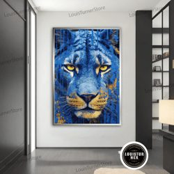 decorative wall art, tiger canvas painting, tiger poster, tiger wall art, tiger art, animal canvas, home decor, wall dec