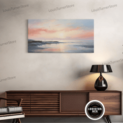 framed canvas ready to hang, ocean beach canvas print sea landscape, nautical photo painting, framed canvas, coastal can