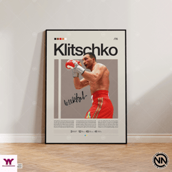 wladimir klitschko canvas, boxing canvas, sports canvas, boxing wall art, mid-century modern, motivational canvas, sport