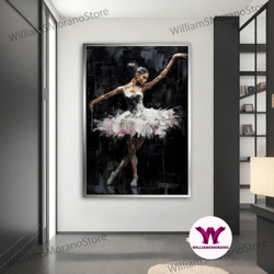 high quality decorative wall art, ballerina canvas print art, ballerina fine art print, ballerina canvas painting, artis