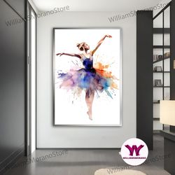 high quality decorative wall art, ballerina canvas, effect ballerina girl painting,ballerina wall art, home decor, balle
