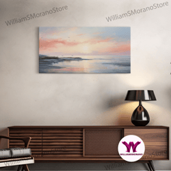 decorative wall art, ocean beach canvas print sea landscape, nautical photo painting, framed canvas, coastal canvas prin