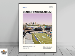 center parc stadium print  georgia state panthers canvas  ncaa stadium canvas   oil painting  modern art   travel print