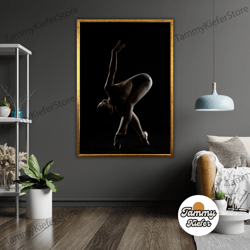 decorative wall art, decorate the living room, bedroom and workplace, ballerina art canvas, dancing ballerina wall decor