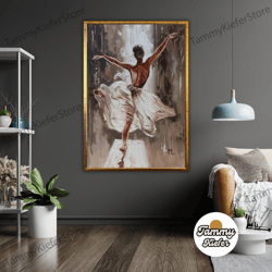 decorative wall art, decorate the living room, bedroom and workplace, ballet art canvas print, ready to hang, ballerina