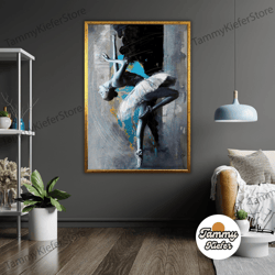 decorative wall art, decorate the living room, bedroom and workplace, ballet oil painting on canvas, ballet dancer artwo