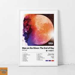 Man on the Moon The End of Day - Kid Cudi Album Canvas, Music Canvas, Custom Canvas, HD Print Wall Decor Canvas Canvas