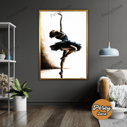 wall decoration canvas painting - living room bedroom home and office wall decoration canvas art, ballerina art canvas,