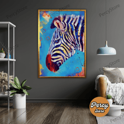 wall decoration canvas painting - living room bedroom home and office wall decoration canvas art, zebra art canvas set,