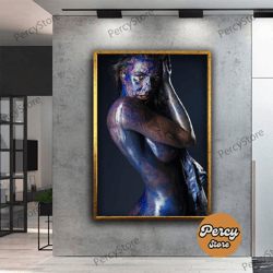Wall Decoration Canvas Painting - Living Room Bedroom Home and Office Wall Decoration Canvas Art, Erotic Woman Canvas Pr