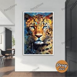 Wall Decoration Canvas Painting - Living Room Bedroom Home and Office Wall Decoration Canvas Art, Painted Tiger Canvas P