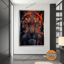 Wall Decoration Canvas Painting - Living Room Bedroom Home and Office Wall Decoration Canvas Art, Tiger Canvas Painting,