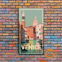 Venice Wall Art, Italy Poster, Italy Wall Art, Europe Wall Art, Travel Wall Print, Travel Poster, Travel Wall Art, Canva
