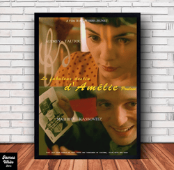 Amelie Movie Canvas Canvas Wall Art Family Decor, Home Decor, Frame Option