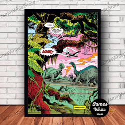 Jurassic Park Movie Poster Canvas Wall Art Family Decor, Home Decor, Frame Option-4