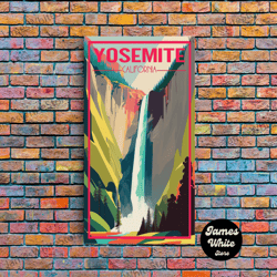 Framed Canvas Ready To Hang, Yosemite Wall Art, California Art Print, North America Poster, Travel Wall Print, Travel Po