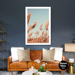 Aesthetic Wall Art, Romantic Canvas Art, Dried Plant Wall Decor, Roll Up Canvas, Stretched Canvas Art, Framed Wall Art P