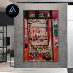 Decorative Wall Art, Henri Matisse The Open Window Canvas Or Poster, The Open Window Home Decors, Extra Large Canvas, Ca