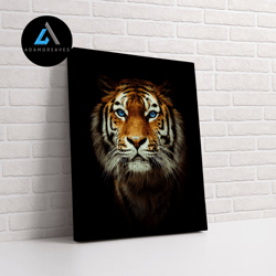 decorative wall art, tiger canvas wall art, animal painting, tiger rolled canvas, animal canvas wall art, tiger poster,