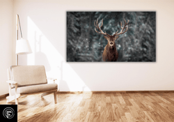 red deer photo print, wild life canvas art, deer poster wall art canvas print, animal canvas print, animal print, wild l
