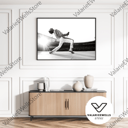 decorative wall art, decorate the living room, bedroom and workplace, freddie mercury poster queen rock band print iconi