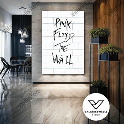 pink floyd wall art, the wall canvas art, music, album cover wall decor, roll up canvas, stretched canvas art, framed wa