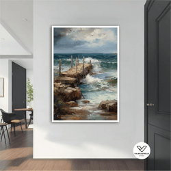 sea landscape, sea decorative wall art, sea canvas, landscape decorative wall art, landscape canvas, nature decorative w