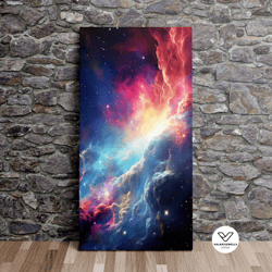 Infinite Cosmos No2, Space Art, Nasa, Starry Sky, Oil Painting Style, Art Print, Poster, Canvas Art, Canvas Print, Ready
